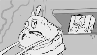 Krabby Patty Creature Feature rough StoryBoard