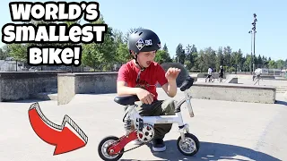 BMX Tricks on the World's Smallest Bike!