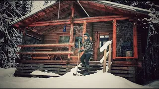 Simple Life in my wilderness log cabin - Winter days | OFFGRID LIVING