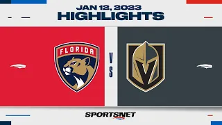 NHL Highlights | Panthers vs. Golden Knights | January 12, 2023