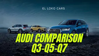 Audi Comparison Q3-Q5-Q7