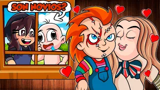 ¡ESPIAMOS A CHUCKY Y SU NOVIA M3GAN! 😱❤️- EL SECRETO DE  CHUCKY Y M3GAN EN MINECRAFT