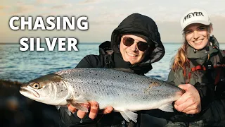Catching BIG Sea Trout Early Morning - Chasing Silver!