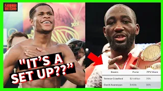 TERENCE CRAWFORD DUCKS ERROL SPENCE FOR CHUMP CHANGE? DEVIN HANEY SAYS TOP RANK IS SETTING HIM UP!