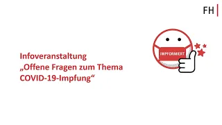 FH I Impformiert – Infoveranstaltung zum Thema COVID-19-Impfung