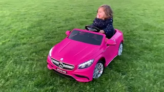 Little Girl Liana Ride On Pink Mercedes Benz AMG 12V Power Wheel