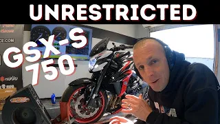 Unrestricted GSX-S 750 hits the dyno for an ECU Flash and Tune GSXS 750