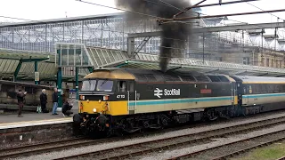 Three Easter Charters around Carlisle 47s and ScotRail Push Pull, 66 67 Tangmere 29 30 March 24