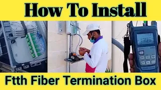 fiber termination box installation | ftth fiber optic termination box