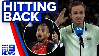 Daniil Medvedev slammed booing fans | 9 News Australia