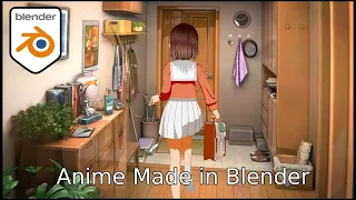 Late for School | Blender Anime Creation | Blender 3+