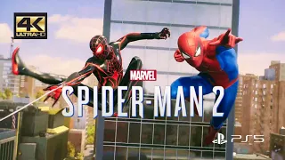 Marvel Spider-Man 2. Pete's Classic Spider-Man Suit Miles T.R.A.C.K. Suit. Gameplay.4k60FPS