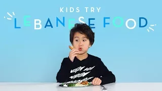 Kids Try Lebanese Food | Kids Try | HiHo