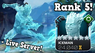 Rank 5 Iceman Rank Up & Gameplay! A Very nICE Champion! Get it? Marvel Contest of Champions