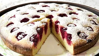 ПИРОГ С ВИШНЕЙ. Летняя быстрая выпечка. /Cherry pie.