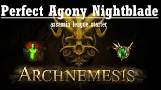 Perfect Agony Nightblade Archnemesis League Starter (~1ex all bosses) [Path of Exile 3.17]