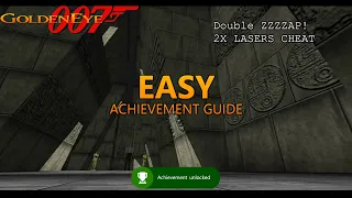 Goldeneye 007 "Double ZZZZAP!" EASY Xbox Achievement Guide - Unlock 2x Lasers on Aztec