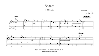 Scarlatti : Sonata K 440, L 97 - Minuet