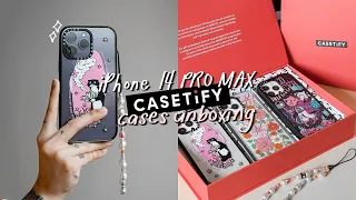 iPhone 14 Pro Max CASETiFY aesthetic unboxing + try on 🌷 ~ perfect for cat lovers!