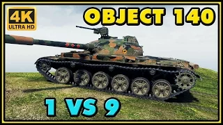 World of Tanks | Object 140 - 12 Kills - 8,1K Damage - 1 VS 9 Gameplay