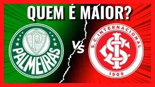 PALMEIRAS VS INTER, QUEM É MAIOR [Comparativo de Títulos]