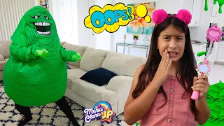 Maria Clara transformou sua mãe em um monstro de slime!