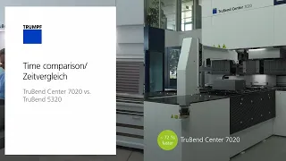 TRUMPF Panel bending sheet metal more than 70 % compared with conventional fast press brake