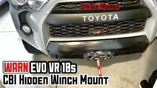 WARN Winch EVO VR-10S + CBI Hidden Winch Mount Install on 4Runner TRD Pro 【61】