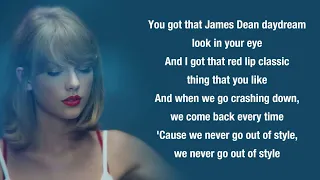 Taylor Swift - Style (Lyrics)