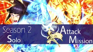 Naruto Uzumaki (Kurama Link Mode) Attack Mission Solo Gameplay | Season 2 Episode 12