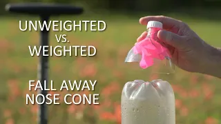 Unweighted vs. Weighted Fall Away Nose Cone Water Rocket