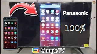 How To Screen Mirroring Panasonic Google Tv 2023 || Google Tv Cast Screen Demo || 43MX700DX Demo