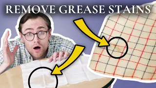 The RIGHT Ways to Remove Grease Stains from Clothes & Fabric