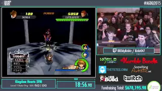 AGDQ 2015 Kingdom Hearts 2 FM data battles speedrun 60 fps HD