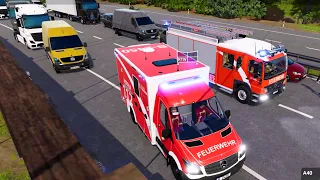 Emergency Call 112 - Berlin Ambulance on Emergency Response! 4K