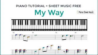 MY WAY PIANO SHEET MUSIC | MY WAY PIANO TUTORIAL