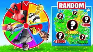 SPIN The WHEEL of BOSSES in Fortnite Battle Royale