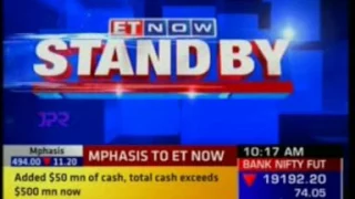 04 Nov 2016 ET Now: Earnings With ET Now - Mphasis Q2 Earnings