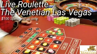 Live Roulette at The Venetian | $100 spins and up only