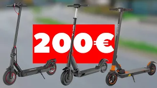 LES 3 MEILLEURES TROTTINETTES ÉLECTRIQUES À 200 EUROS !! TROTTINETTES ÉLECTRIQUES PAS CHÈRES !!