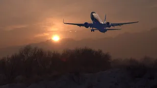 Everything was like a fog. How do they fly in conditions like these? February, 2024. Almaty Airport.