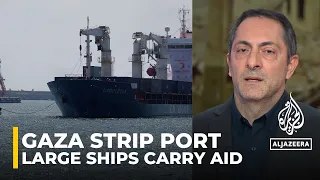 Port will be equipped to dock large ships, carrying humanitarian aid for the Gaza strip