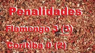 Flamengo 3(3) x (2)0 Coritiba - Penalidades - Copa do Brasil 03/09/2014 Jogo Completo TV Globo1