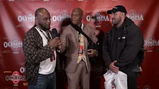 Antoine Vaillant at the 2022 Mr Olympia check in