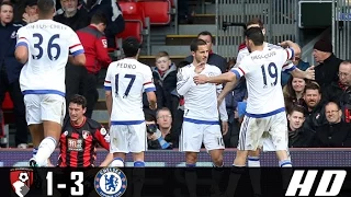 AFC Bournemouth vs Chelsea 1-3 All Goals & Highlights (Premier League) 08-04-2017