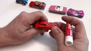 How to remove stickers and decals. Hot Wheels , Matchbox cars .