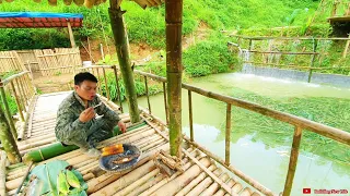 Drop fish in a new pond, get corn leaves to feed fish, grill fish, roast corn - Episode 37