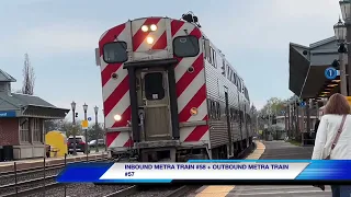 A Short Metra Evening Rush Hour On The Alternate Schedule At Elmhurst On May 2, 2022