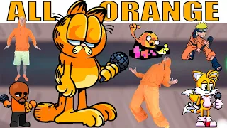 FNF Character Test  Gameplay VS Playground All Orange Characters In Real Life