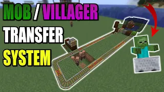 MINECRAFT MOB TRANSFER SYSTEM | HOW TO MOVE MOBS EASY